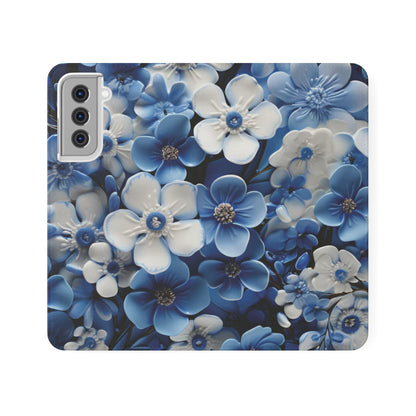 Forget - me - not Folio Phone Case For Apple iphone & Samsung Galaxy - Ruppy's Creations