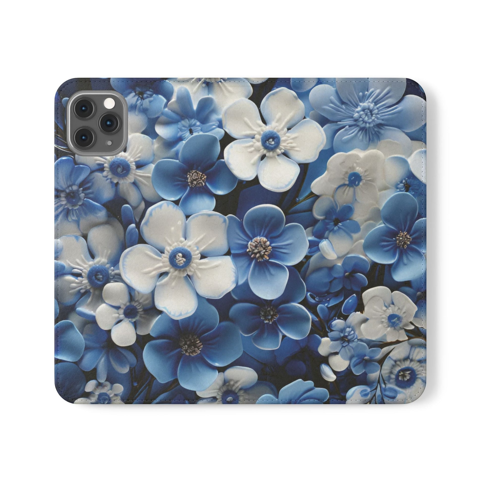 Forget - me - not Folio Phone Case For Apple iphone & Samsung Galaxy - Ruppy's Creations