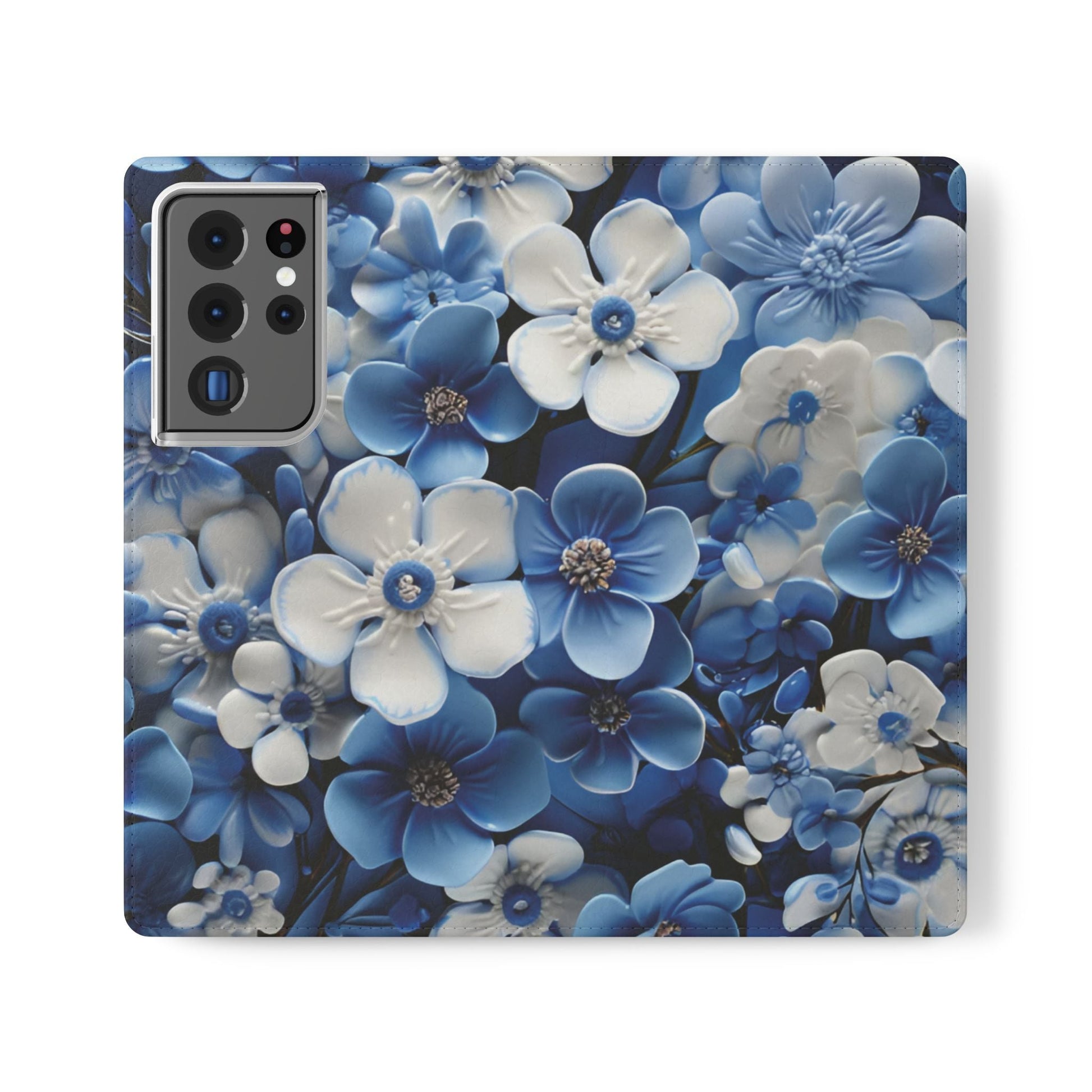 Forget - me - not Folio Phone Case For Apple iphone & Samsung Galaxy - Ruppy's Creations