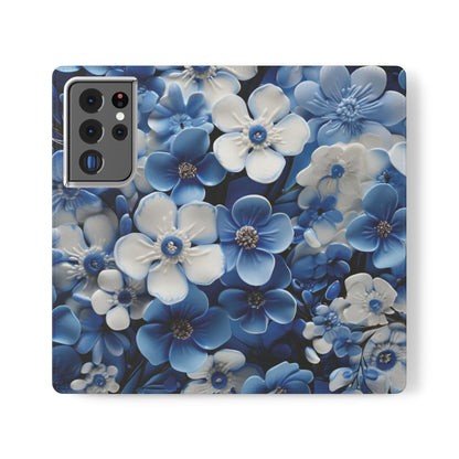 Forget - me - not Folio Phone Case For Apple iphone & Samsung Galaxy - Ruppy's Creations