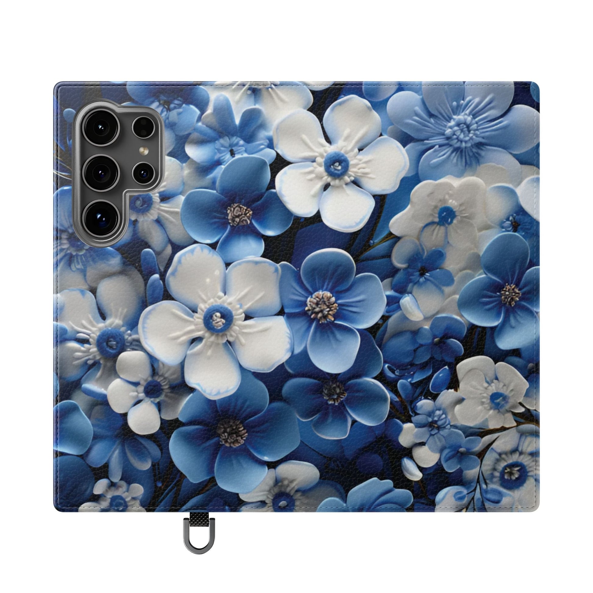Forget - me - not Folio Phone Case For Apple iphone & Samsung Galaxy - Ruppy's Creations