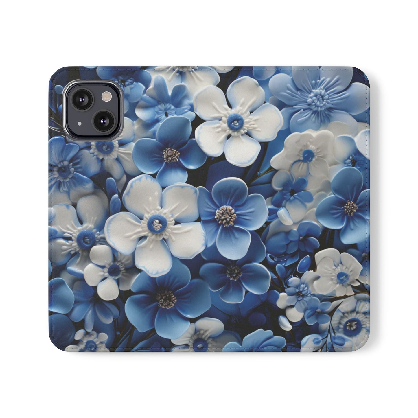 Forget - me - not Folio Phone Case For Apple iphone & Samsung Galaxy - Ruppy's Creations