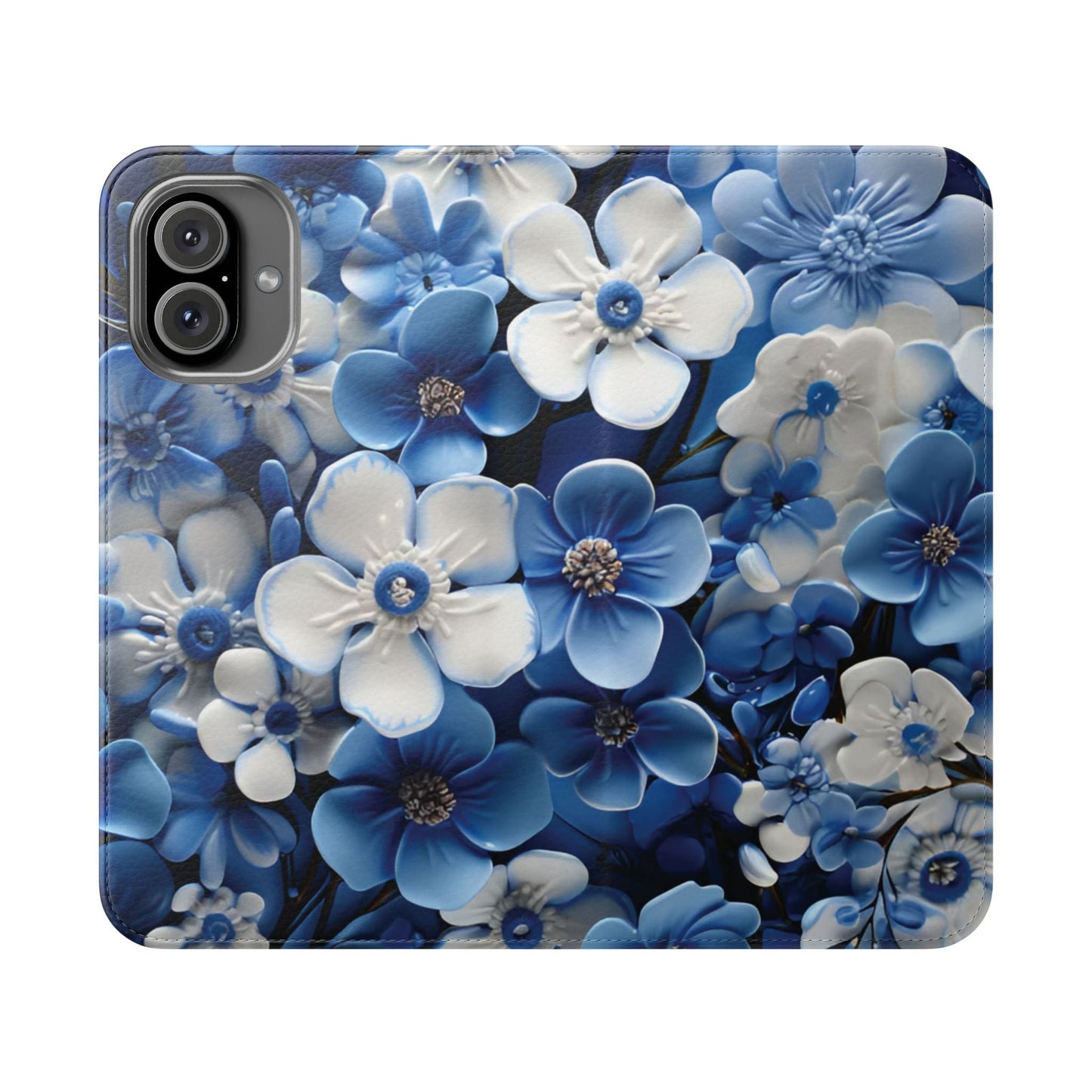 Forget - me - not Folio Phone Case For Apple iphone & Samsung Galaxy - Ruppy's Creations