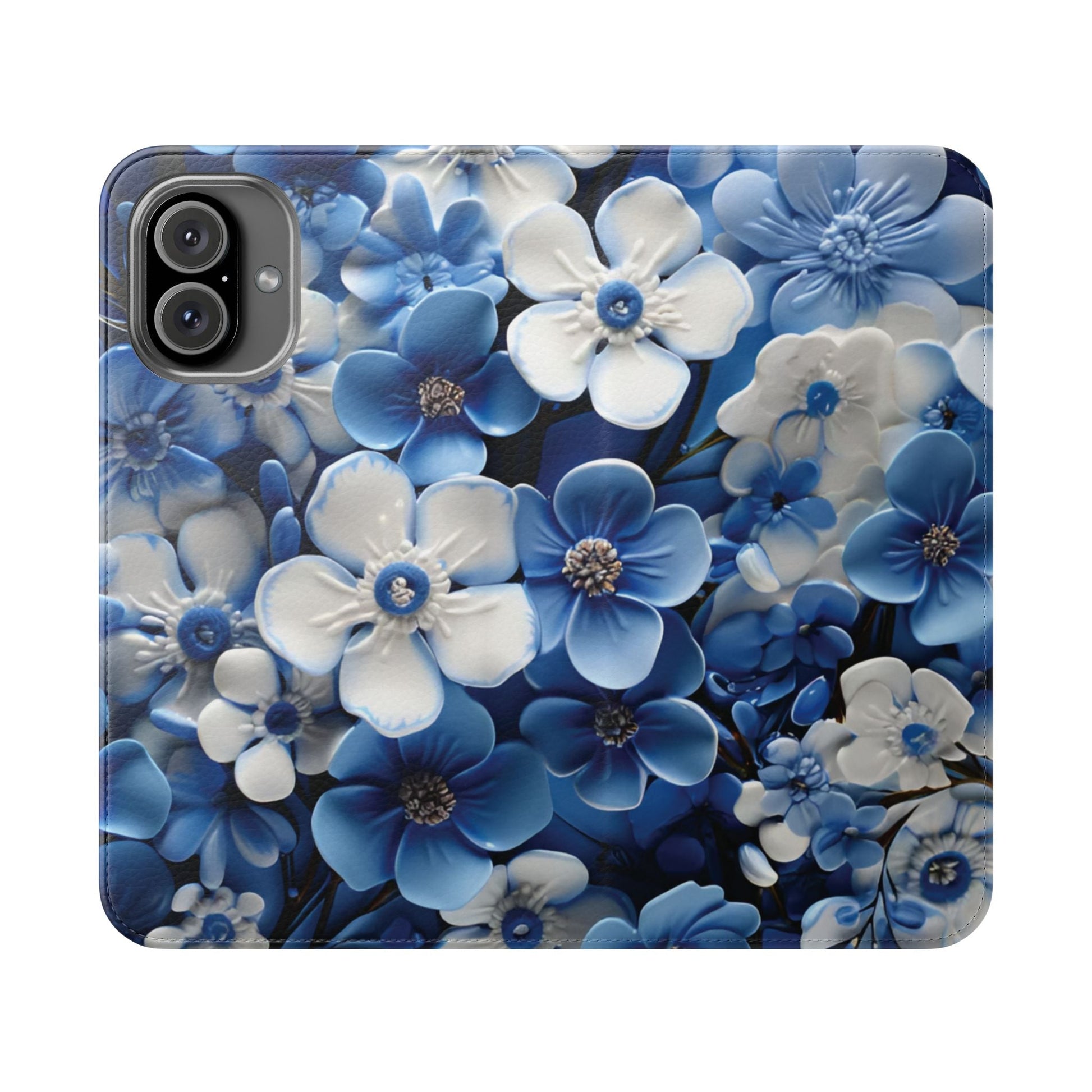 Forget - me - not Folio Phone Case For Apple iphone & Samsung Galaxy - Ruppy's Creations