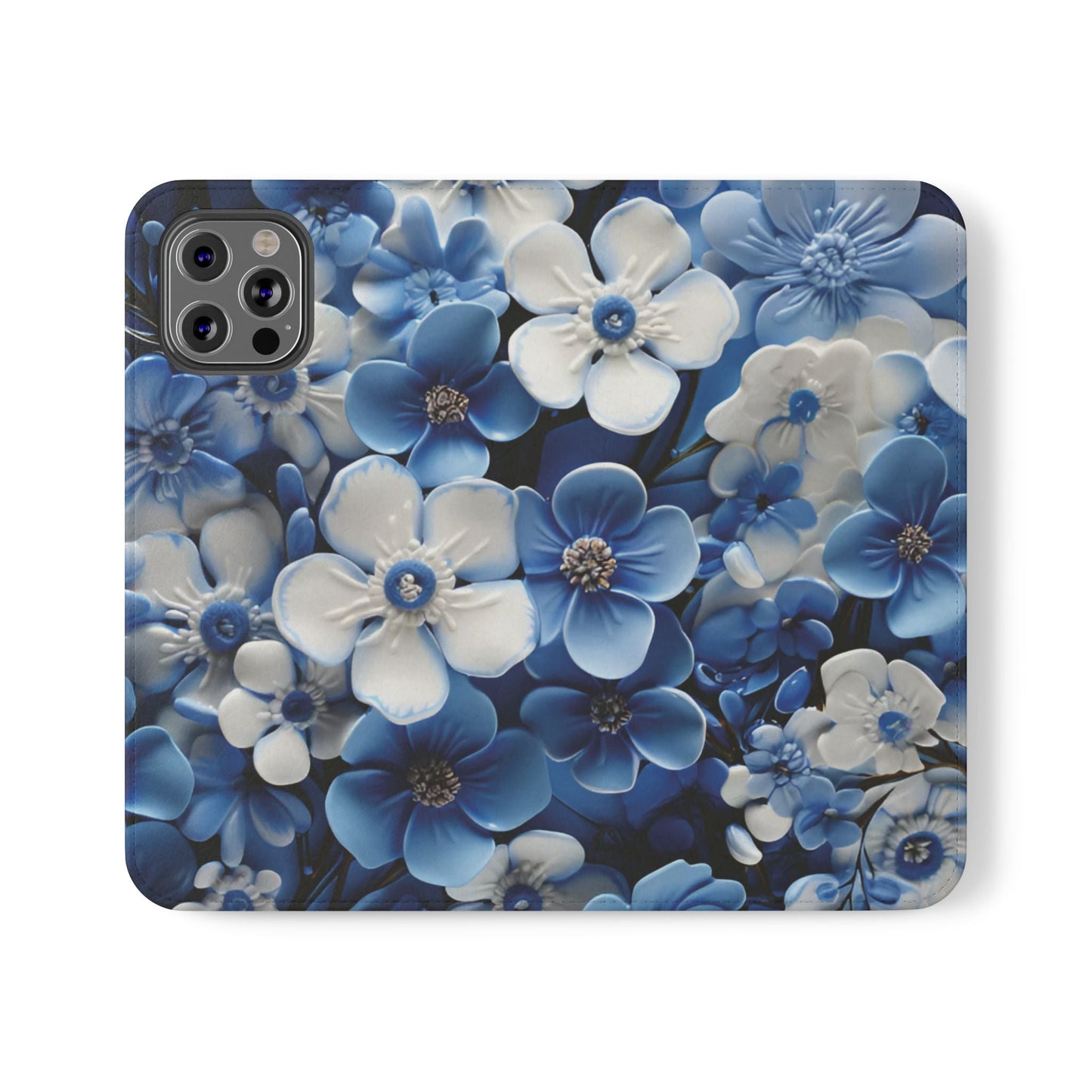 Forget - me - not Folio Phone Case For Apple iphone & Samsung Galaxy - Ruppy's Creations