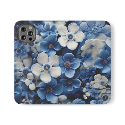 Forget - me - not Folio Phone Case For Apple iphone & Samsung Galaxy - Ruppy's Creations