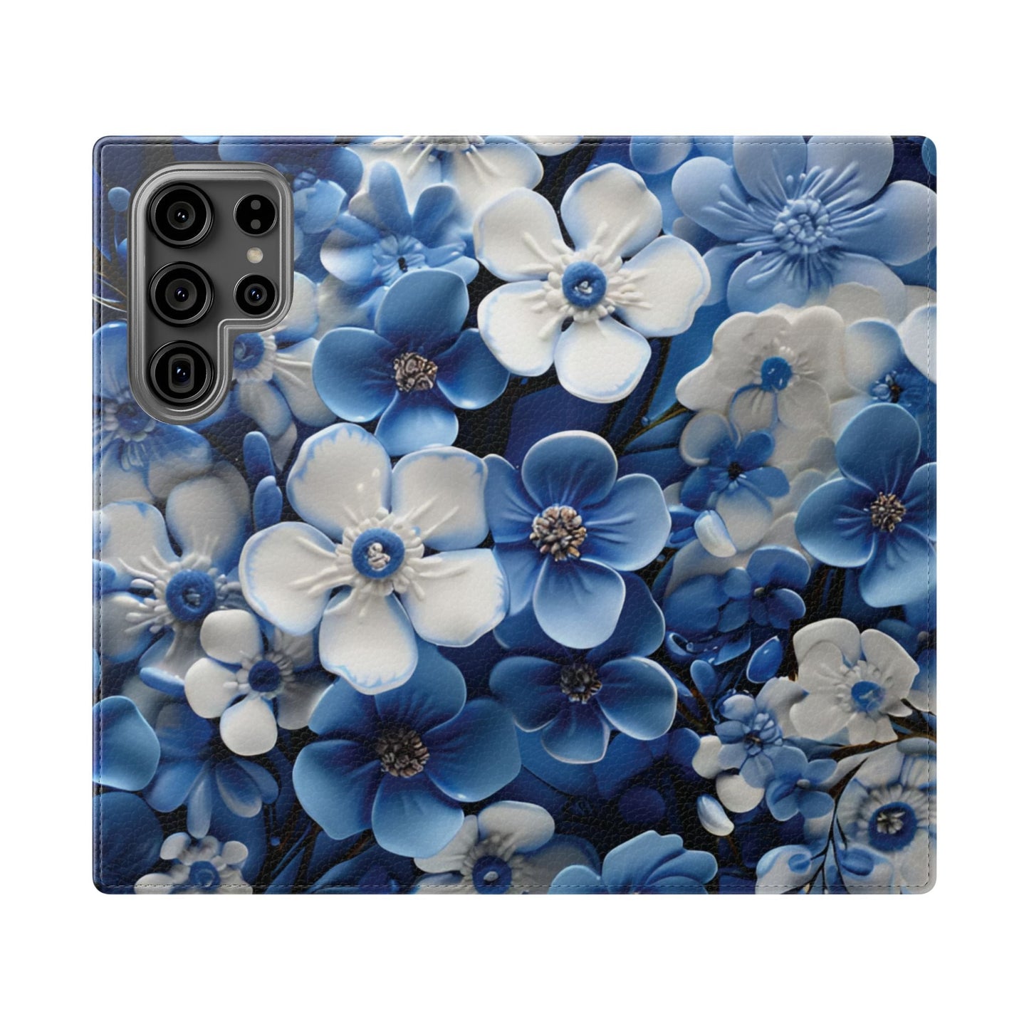 Forget - me - not Folio Phone Case For Apple iphone & Samsung Galaxy - Ruppy's Creations