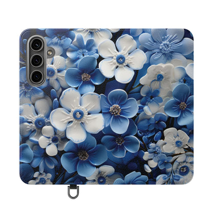 Forget - me - not Folio Phone Case For Apple iphone & Samsung Galaxy - Ruppy's Creations