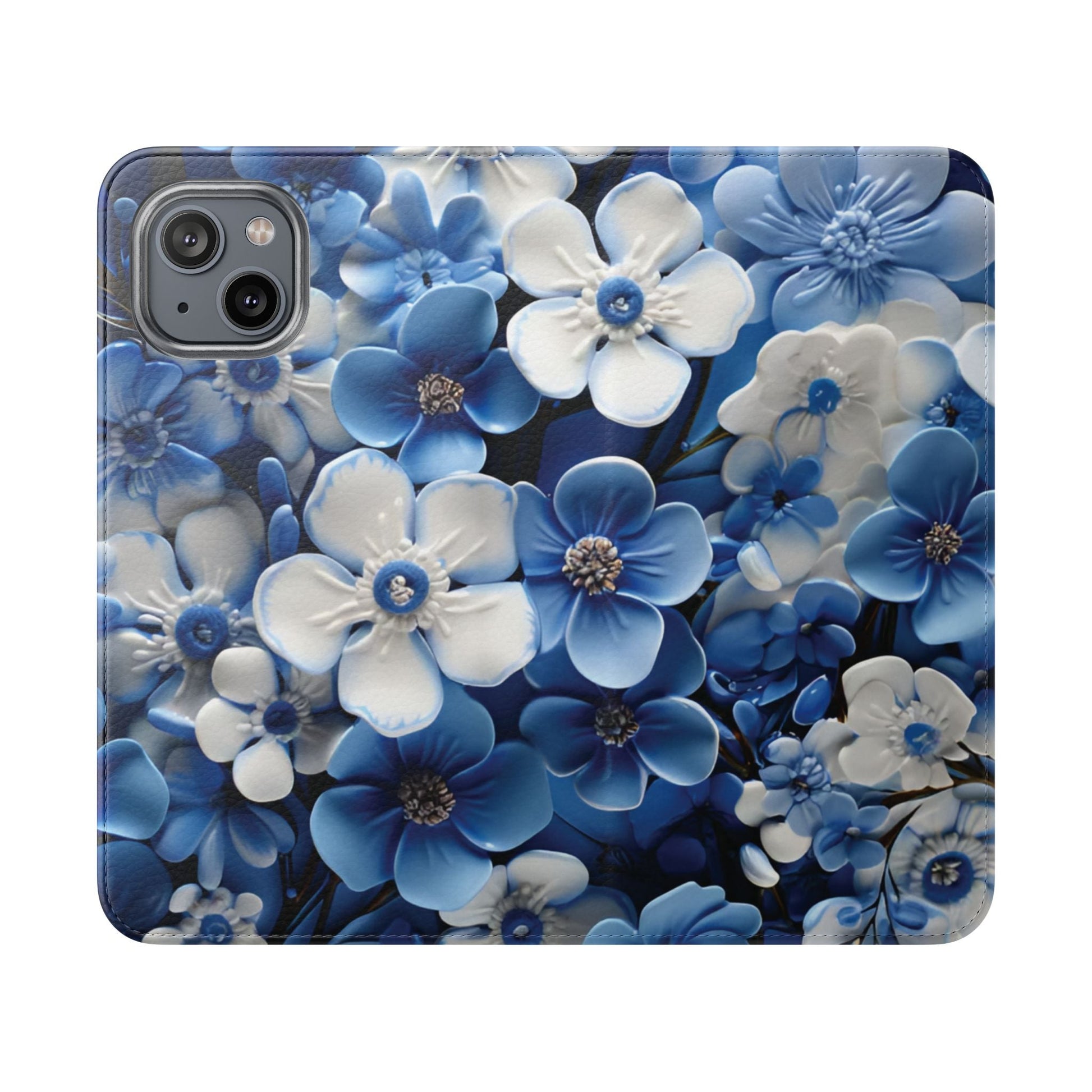 Forget - me - not Folio Phone Case For Apple iphone & Samsung Galaxy - Ruppy's Creations