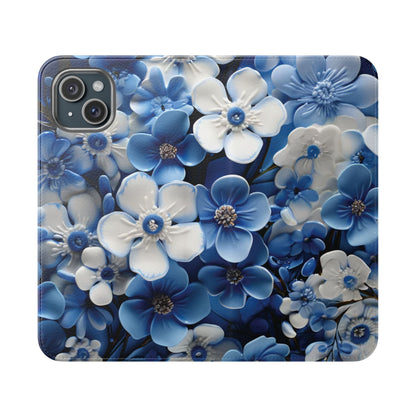 Forget - me - not Folio Phone Case For Apple iphone & Samsung Galaxy - Ruppy's Creations