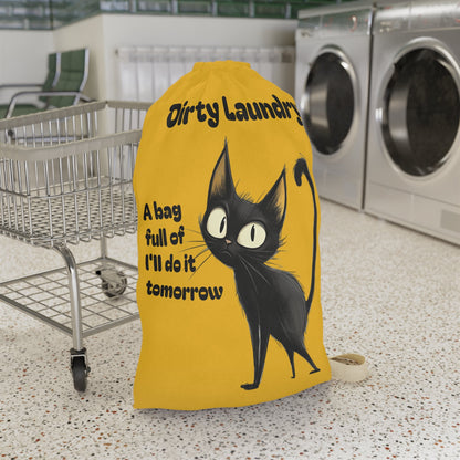 Funny Cat Laundry Bag - Perfect for Procrastinators and Cat Lovers - Ruppy's Creations