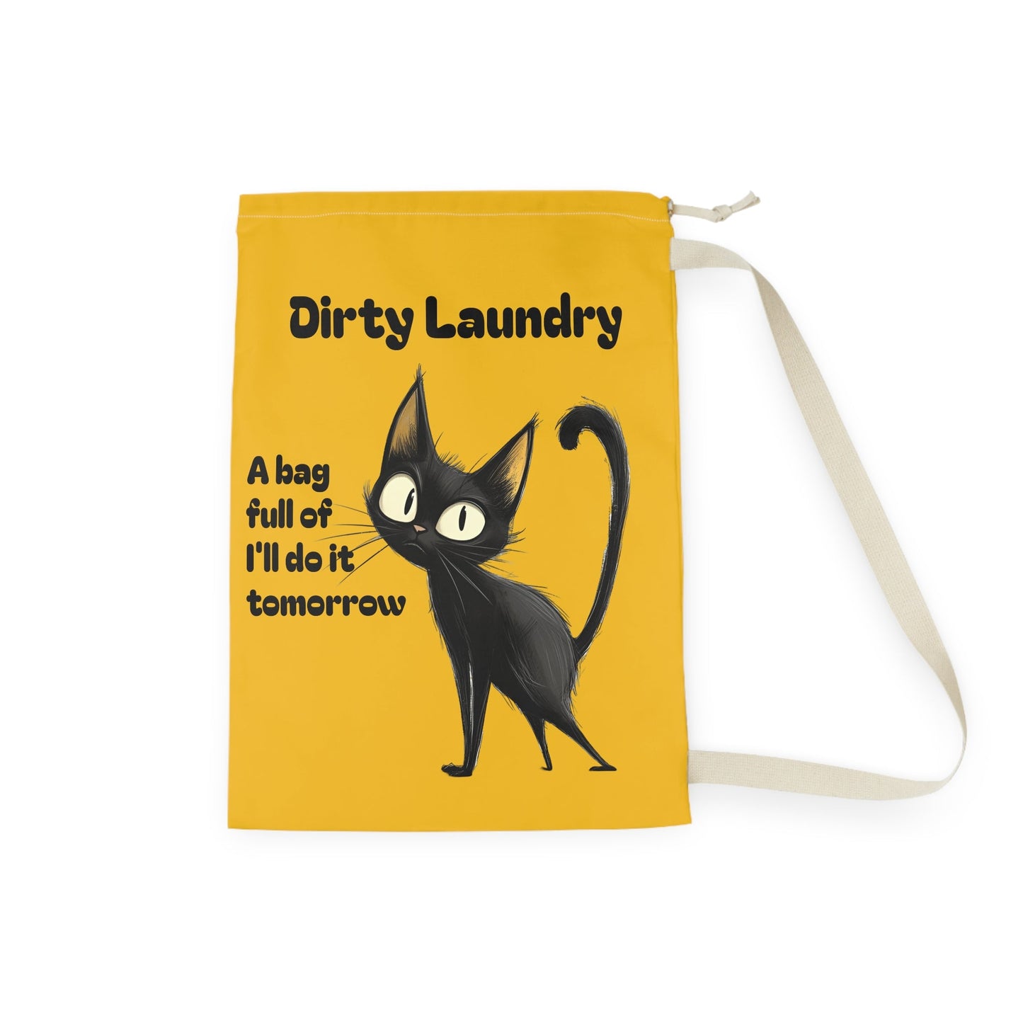 Funny Cat Laundry Bag - Perfect for Procrastinators and Cat Lovers - Ruppy's Creations