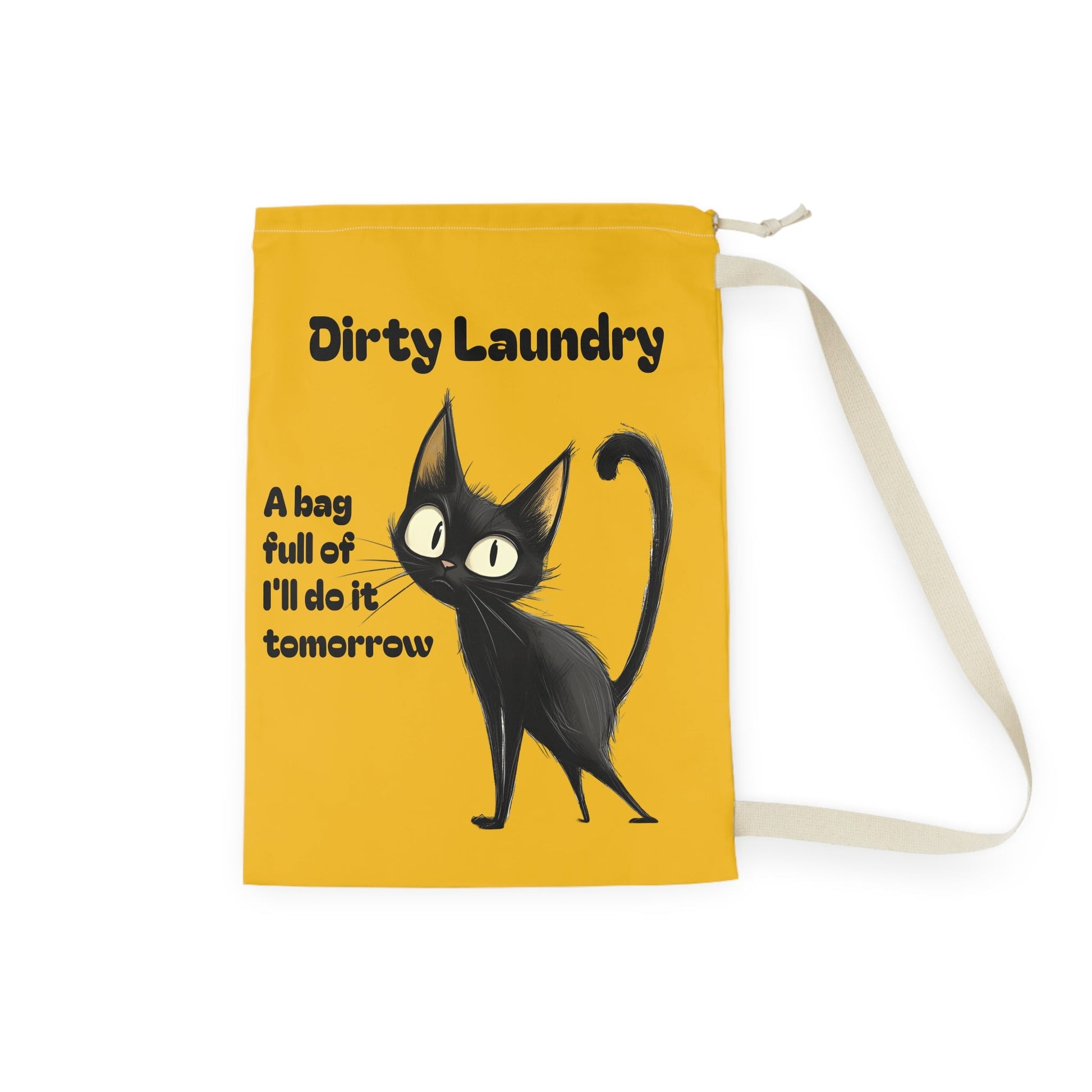 Funny Cat Laundry Bag - Perfect for Procrastinators and Cat Lovers - Ruppy's Creations