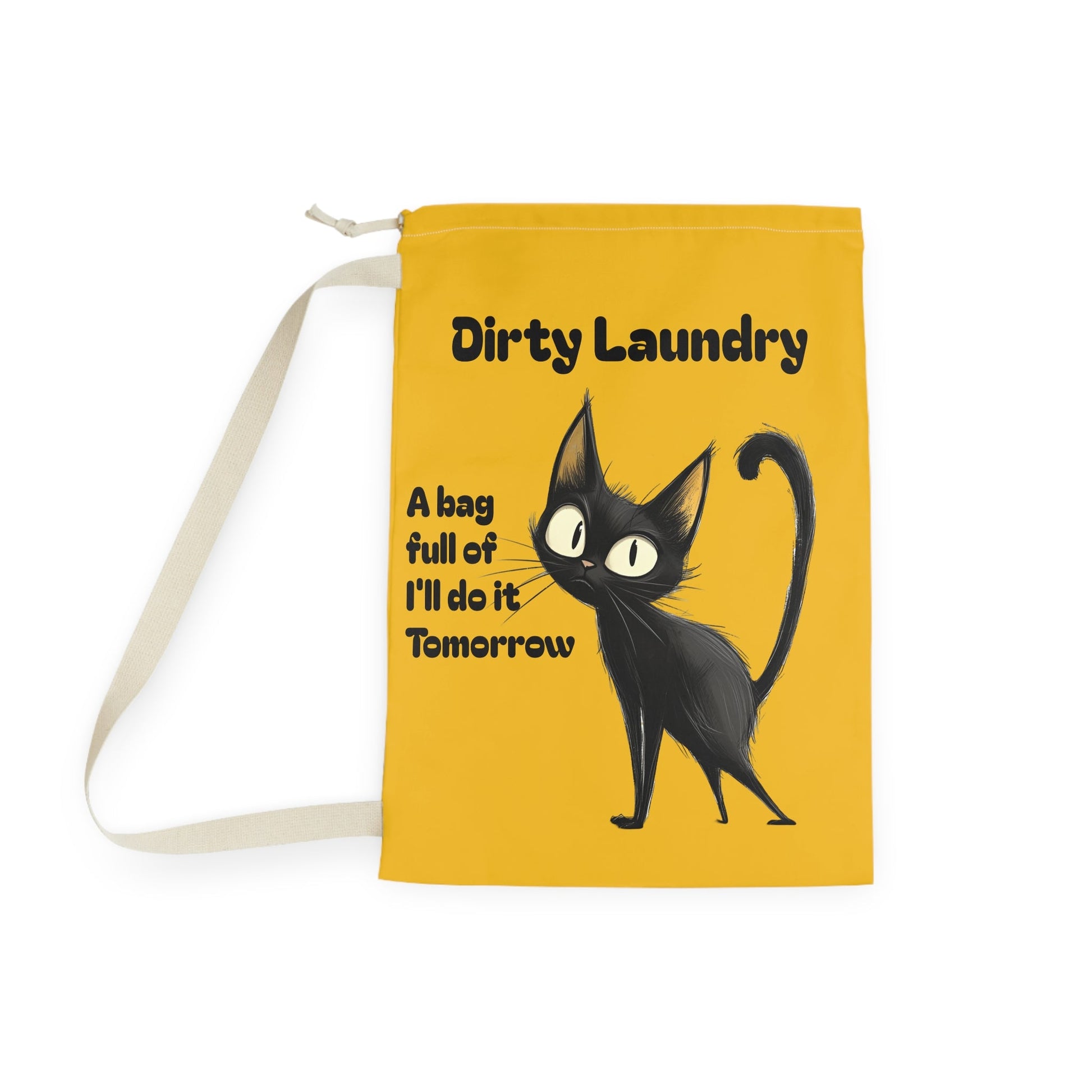 Funny Cat Laundry Bag - Perfect for Procrastinators and Cat Lovers - Ruppy's Creations