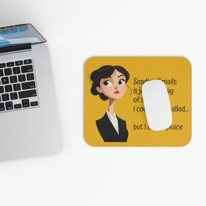 Funny Sending Emails Mouse Pad - Ruppy's Creations