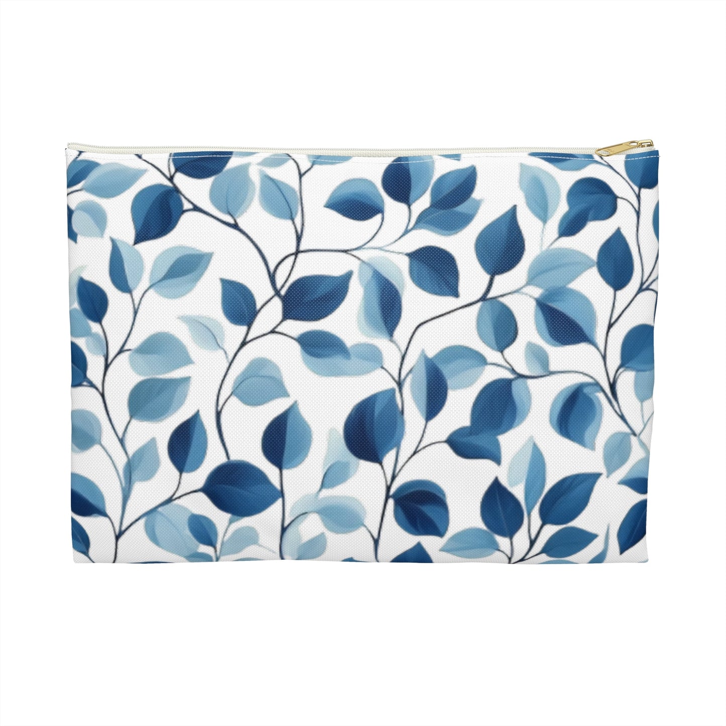 Hues of Blue Vines Cosmetic Travel Bag - Ruppy's Creations