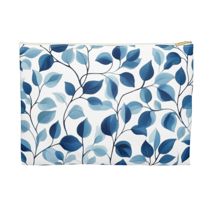 Hues of Blue Vines Cosmetic Travel Bag - Ruppy's Creations