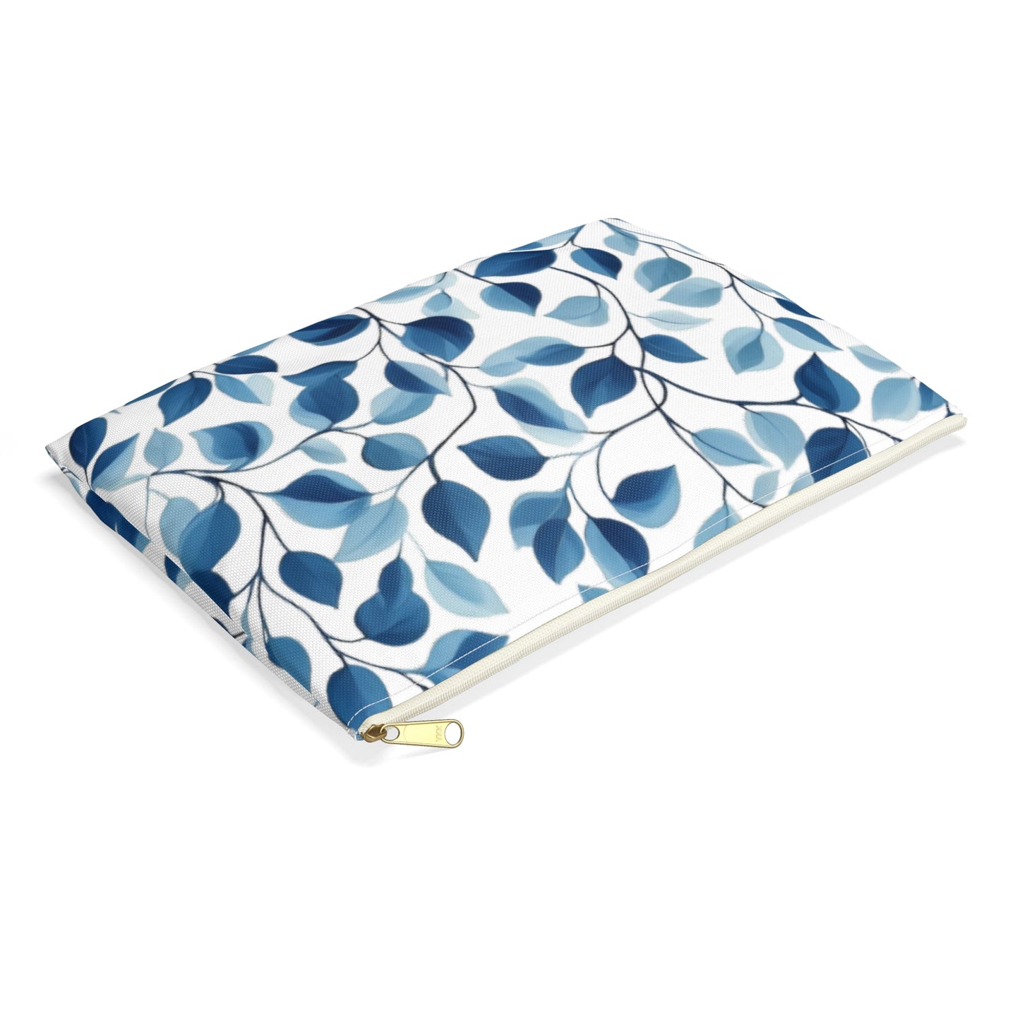 Hues of Blue Vines Cosmetic Travel Bag - Ruppy's Creations