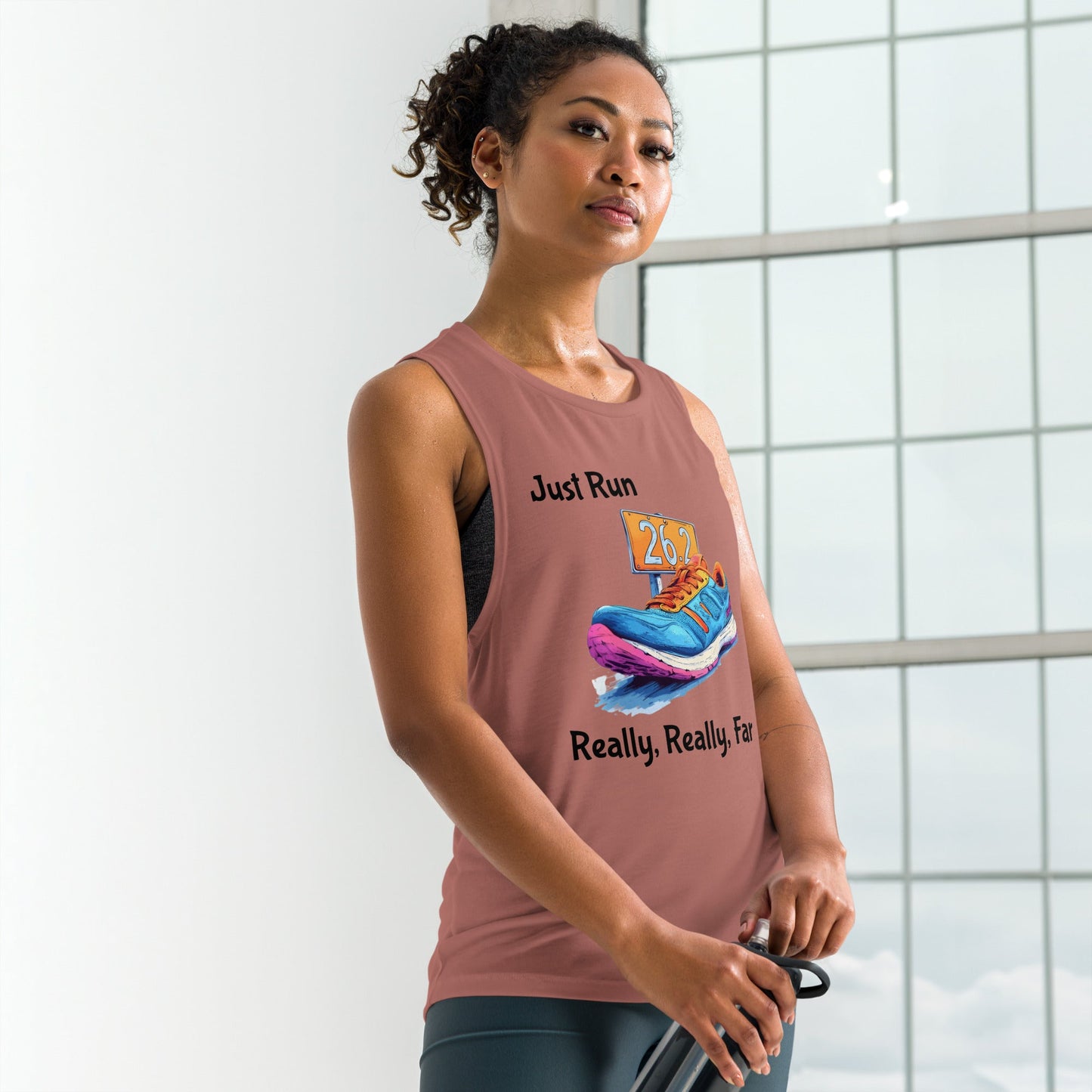 Just Run Ladies’ Muscle Tank - Ruppy's Creations