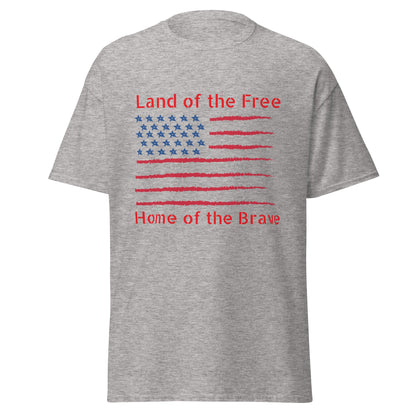 Land of the Free Patriotic Unisex Classic Fit T-shirt - Ruppy's Creations