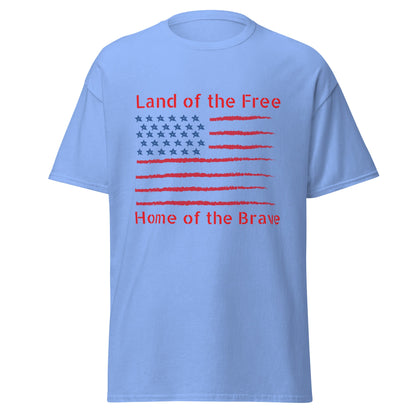Land of the Free Patriotic Unisex Classic Fit T-shirt - Ruppy's Creations