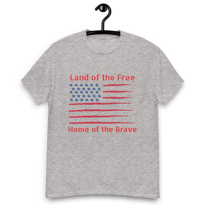 Land of the Free Patriotic Unisex Classic Fit T-shirt - Ruppy's Creations