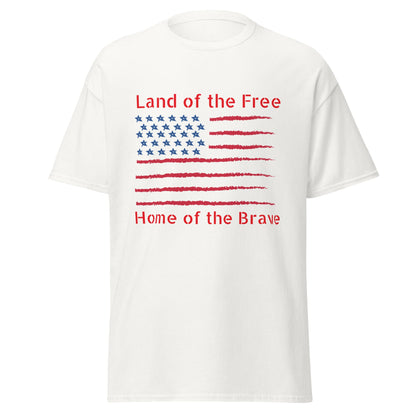 Land of the Free Patriotic Unisex Classic Fit T-shirt - Ruppy's Creations