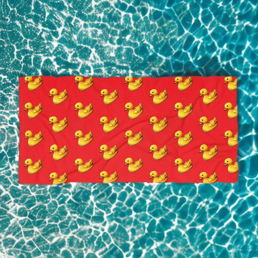 Little Yellow Duck Luxury Beach Towel - Ruppy's Creations