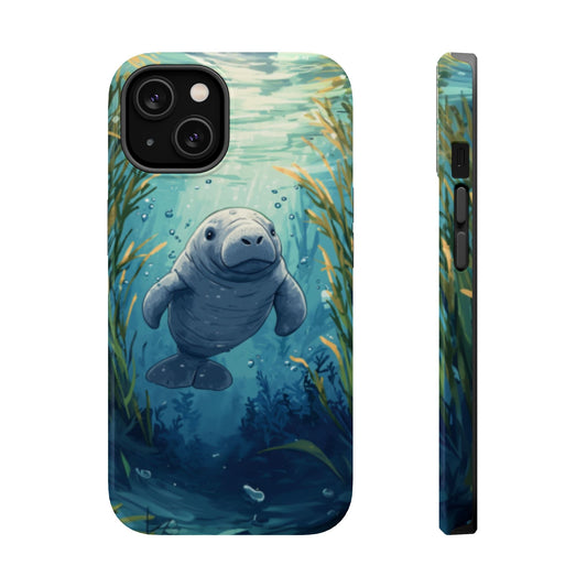Manatee Magnetic Tough Durable iPhone Case - Ruppy's Creations
