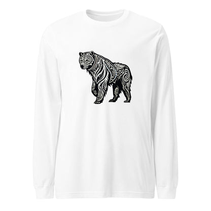 Mens Full Tribal Bear Long Sleeve Tee - Ruppy's Creations