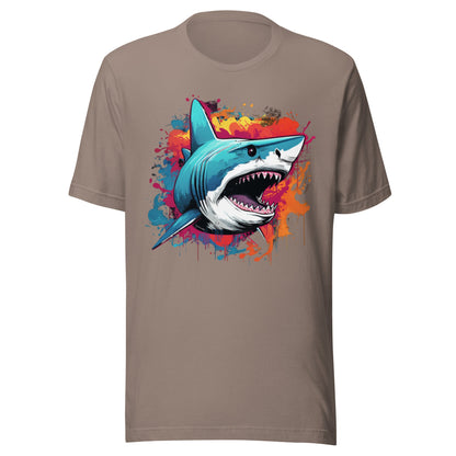 Men's Psychedelic Shark 100% Cotton T-shirt (sizes up to 4x) - Ruppy's Creations