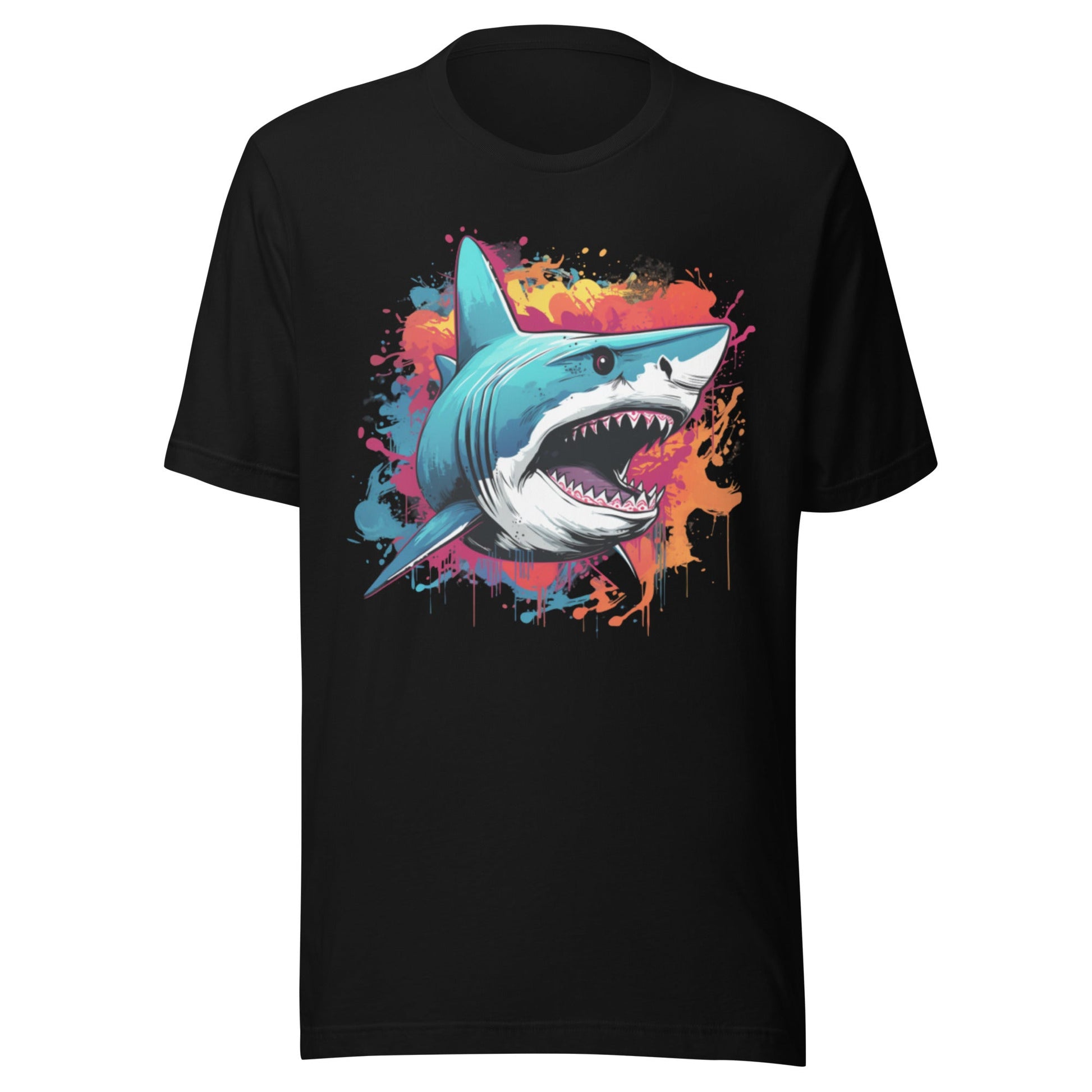 Men's Psychedelic Shark 100% Cotton T-shirt (sizes up to 4x) - Ruppy's Creations
