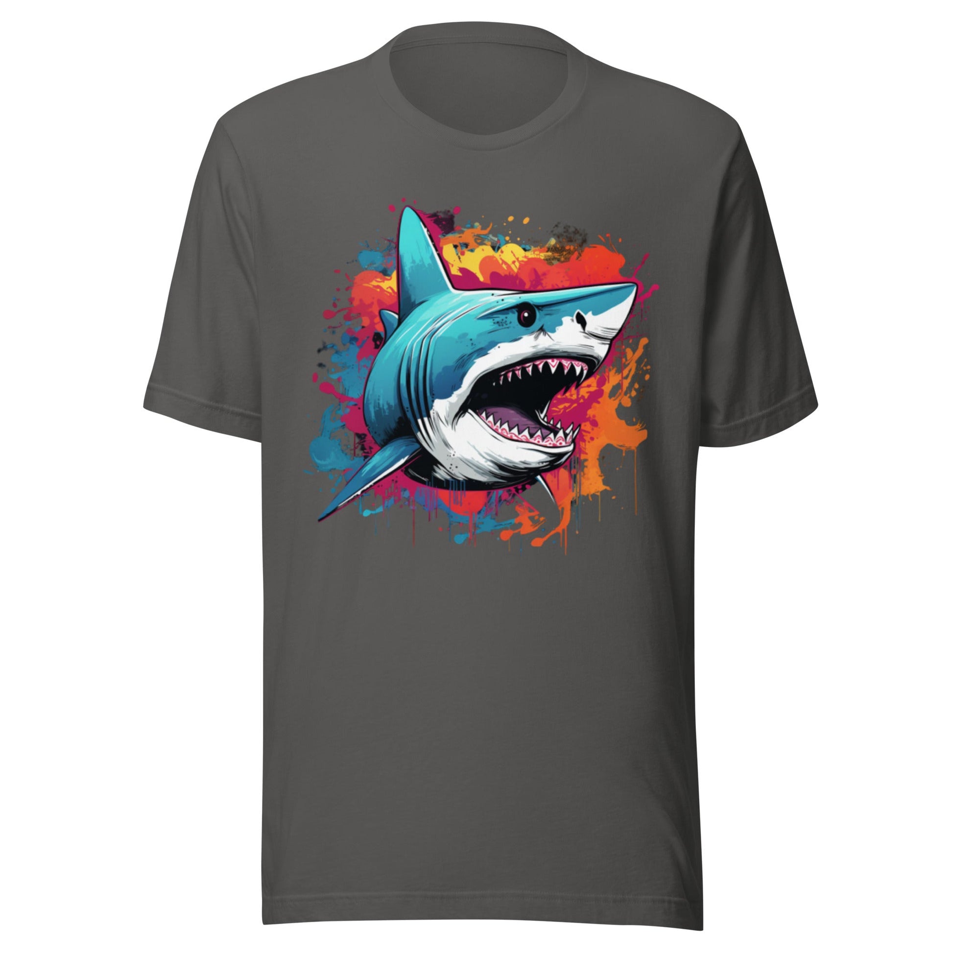 Men's Psychedelic Shark 100% Cotton T-shirt (sizes up to 4x) - Ruppy's Creations
