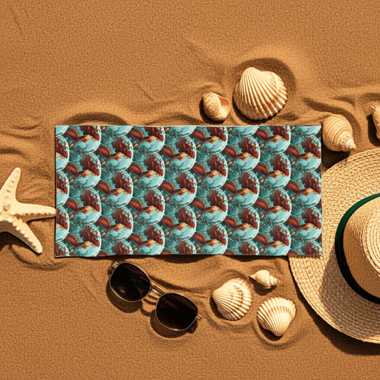 Mermaid Bubbles Luxury Beach Towel - Ruppy's Creations