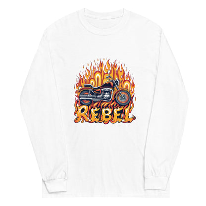 Motorcycle Rebel Men’s Long Sleeve Shirt - Ruppy's Creations