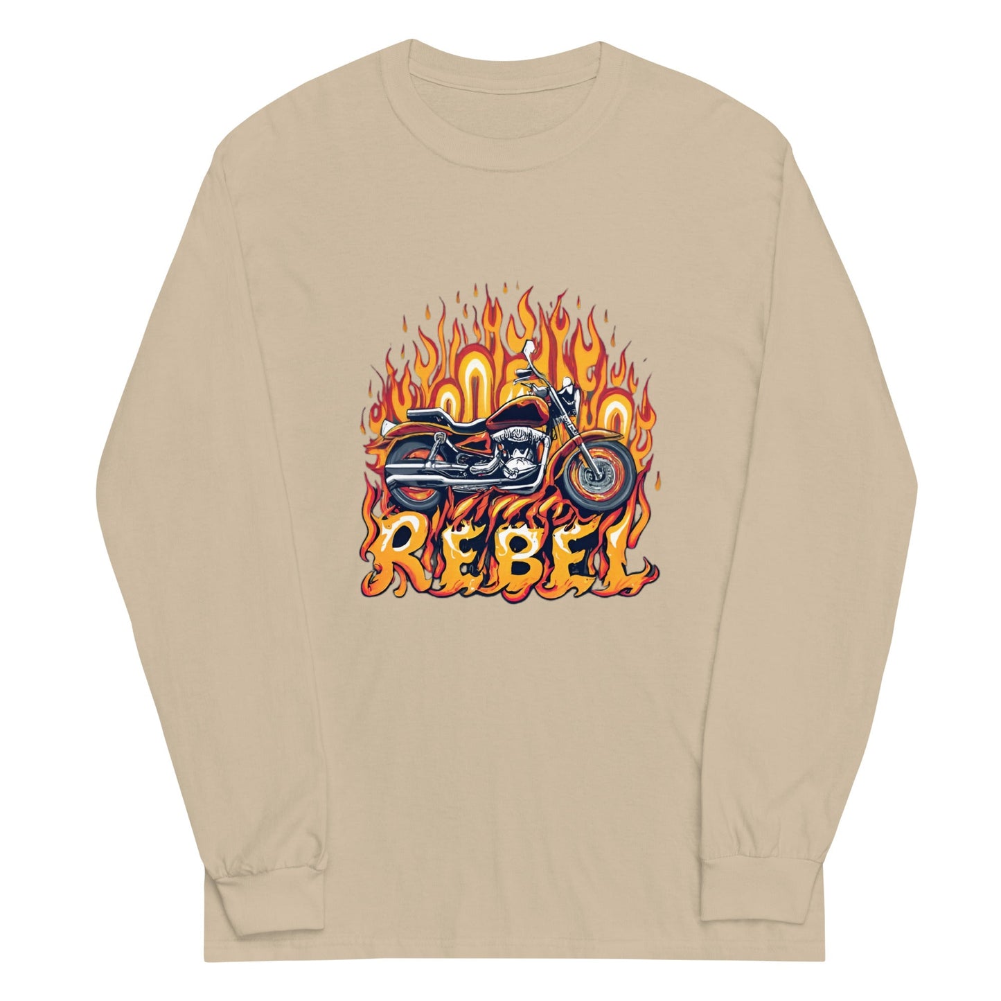 Motorcycle Rebel Men’s Long Sleeve Shirt - Ruppy's Creations