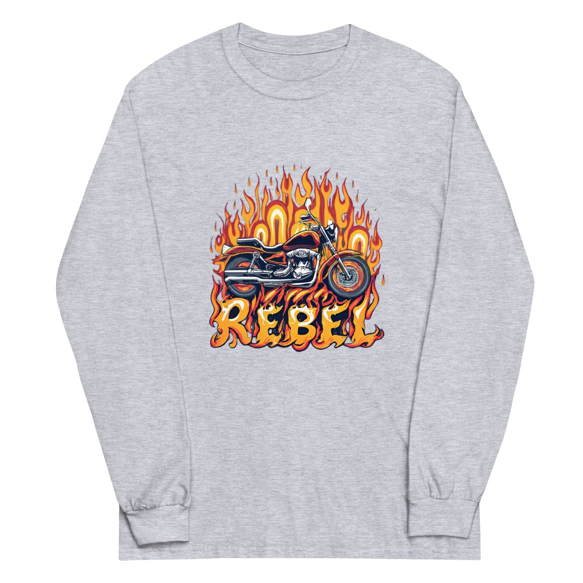 Motorcycle Rebel Men’s Long Sleeve Shirt - Ruppy's Creations