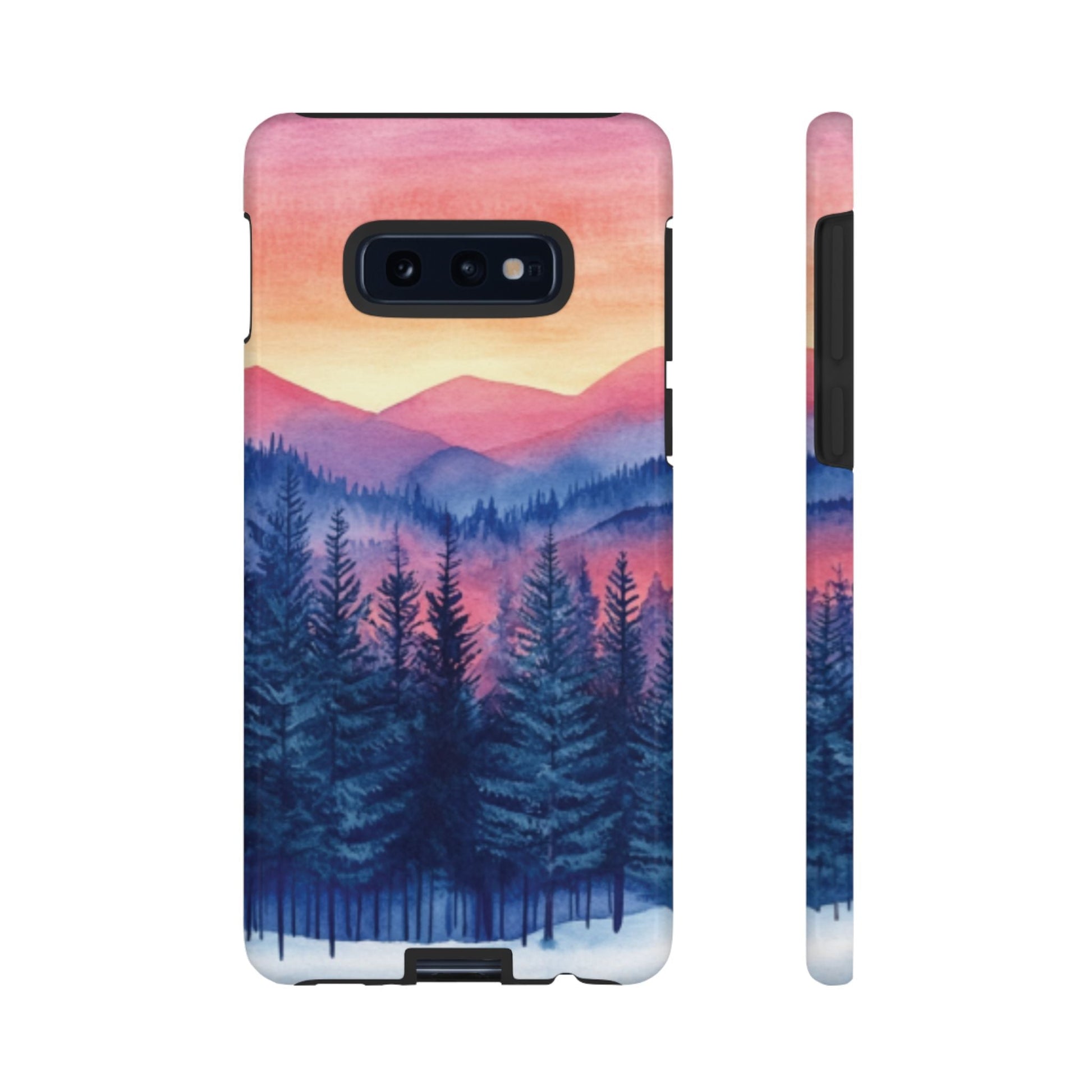 Mountain Winter Sunset Tough Cell Phone Case - Ruppy's Creations