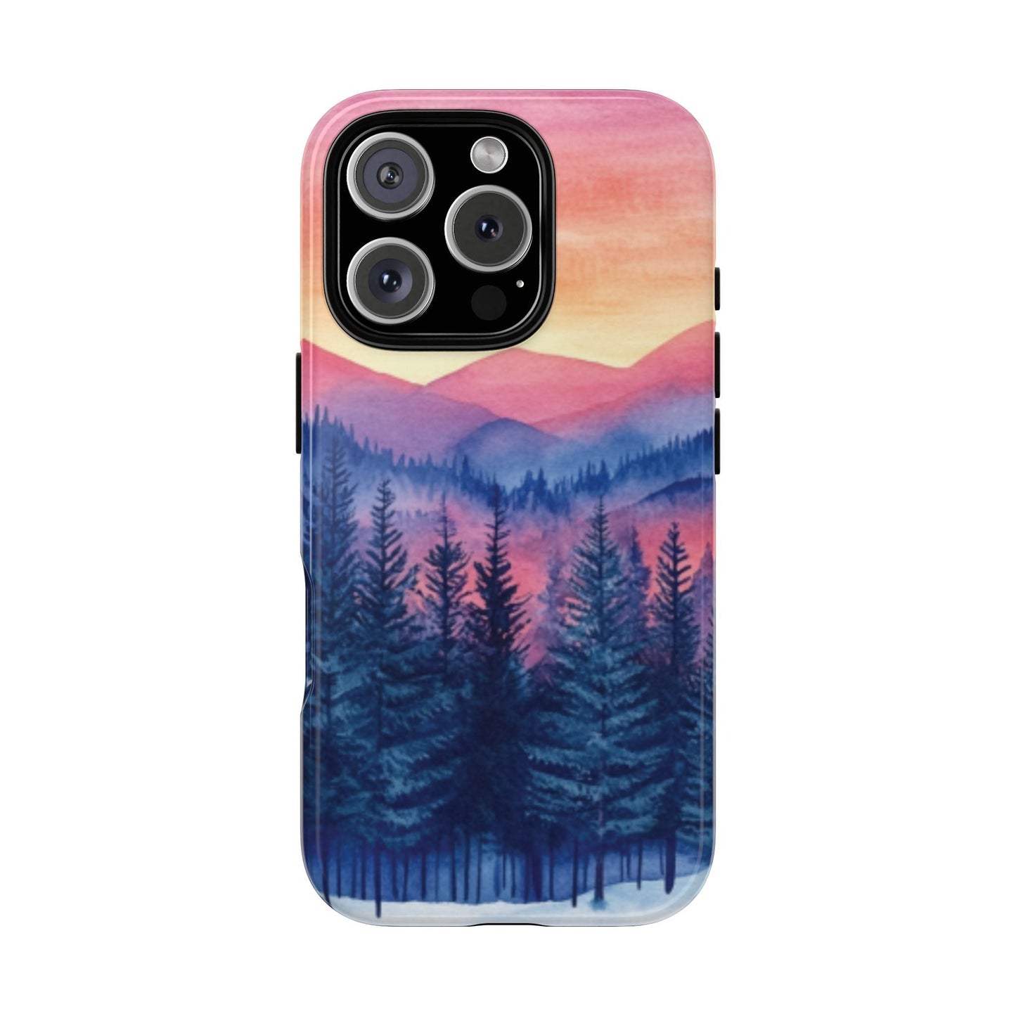 Mountain Winter Sunset Tough Cell Phone Case - Ruppy's Creations