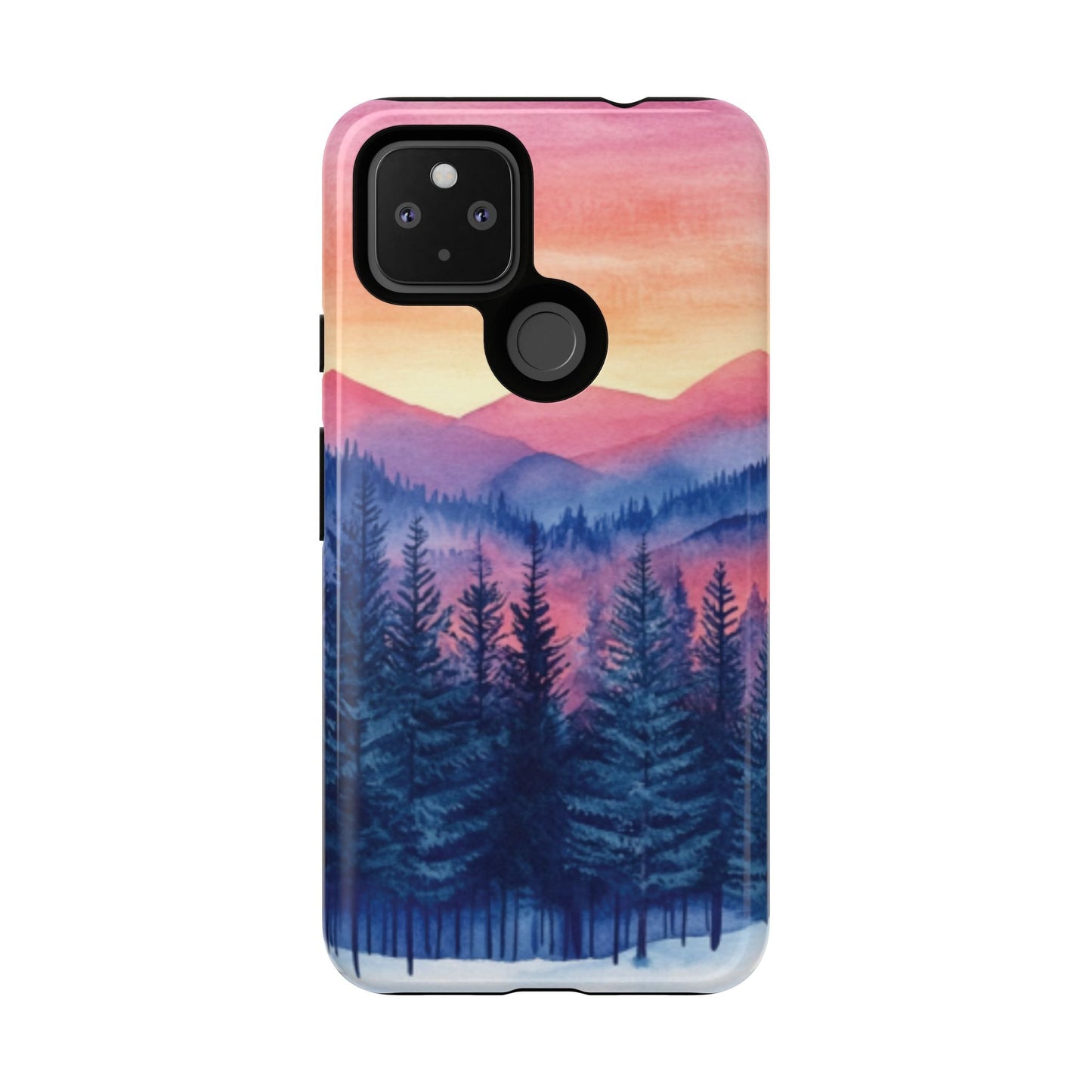 Mountain Winter Sunset Tough Cell Phone Case - Ruppy's Creations