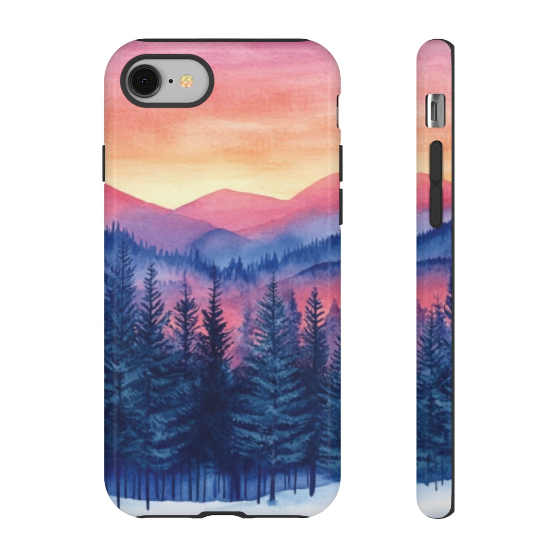 Mountain Winter Sunset Tough Cell Phone Case - Ruppy's Creations