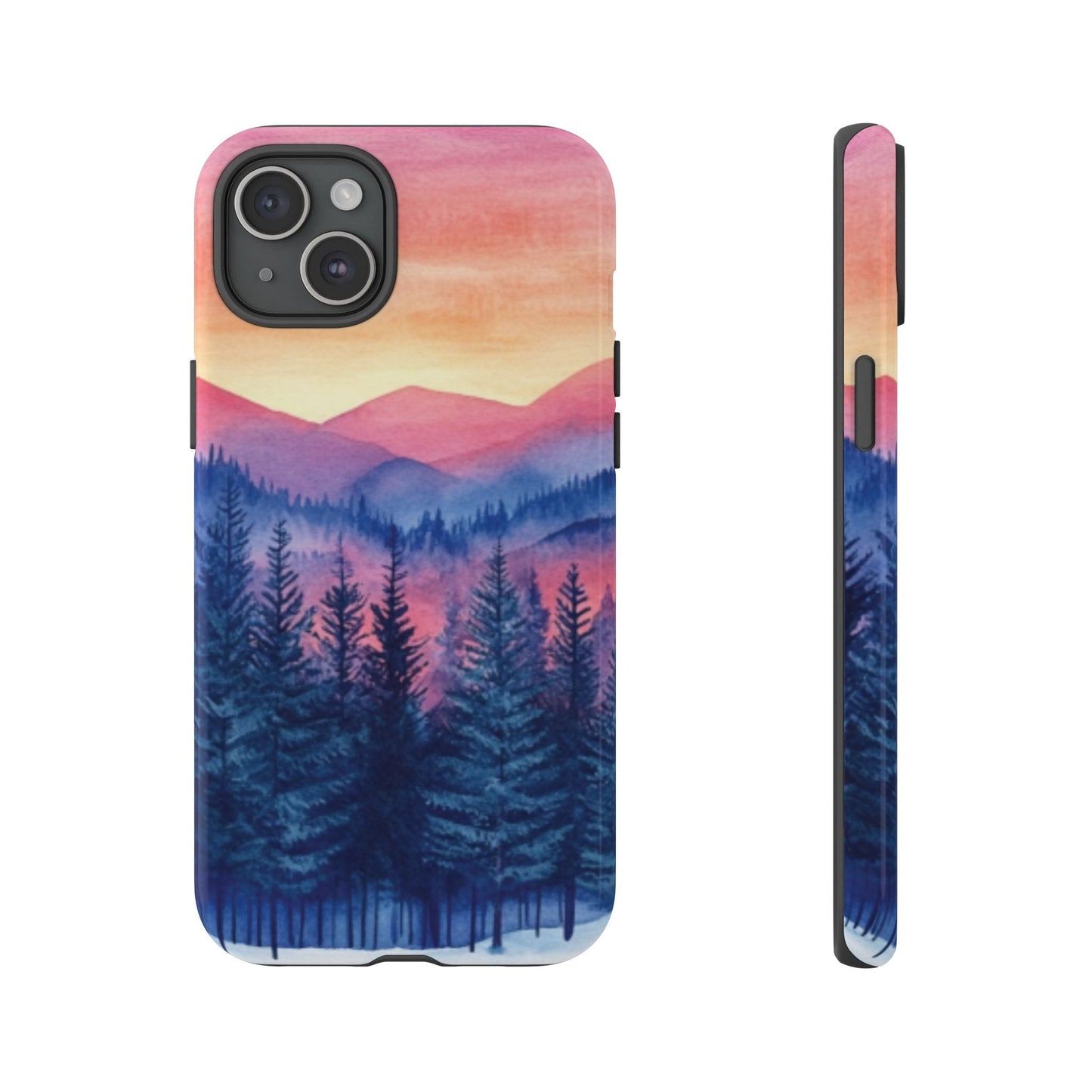 Mountain Winter Sunset Tough Cell Phone Case - Ruppy's Creations