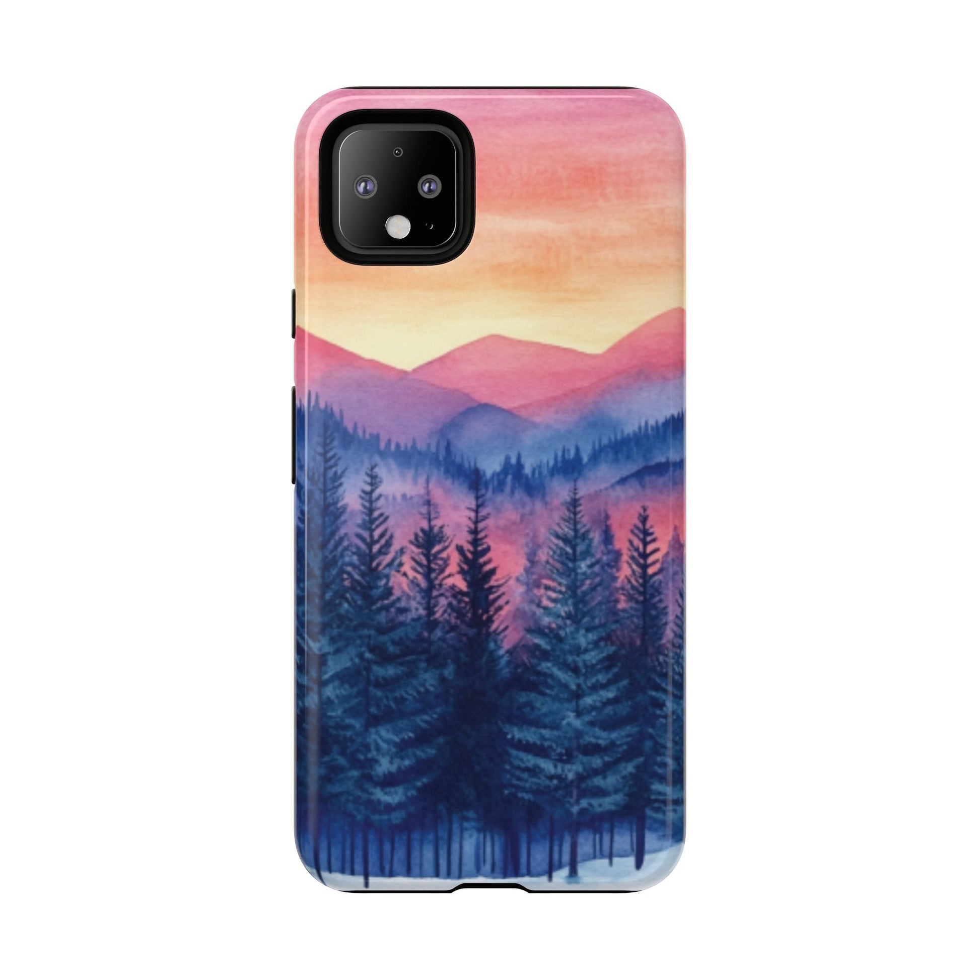 Mountain Winter Sunset Tough Cell Phone Case - Ruppy's Creations