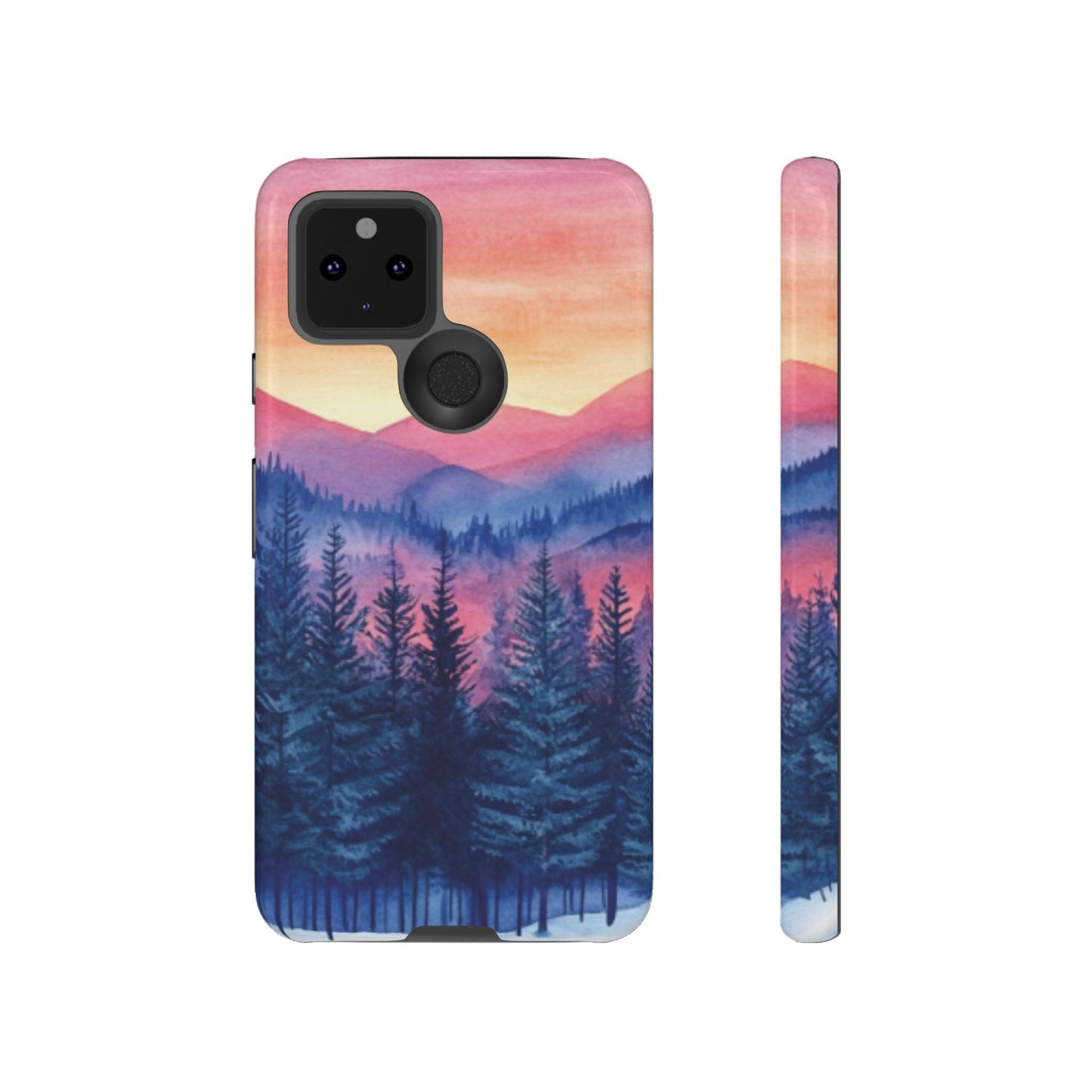 Mountain Winter Sunset Tough Cell Phone Case - Ruppy's Creations