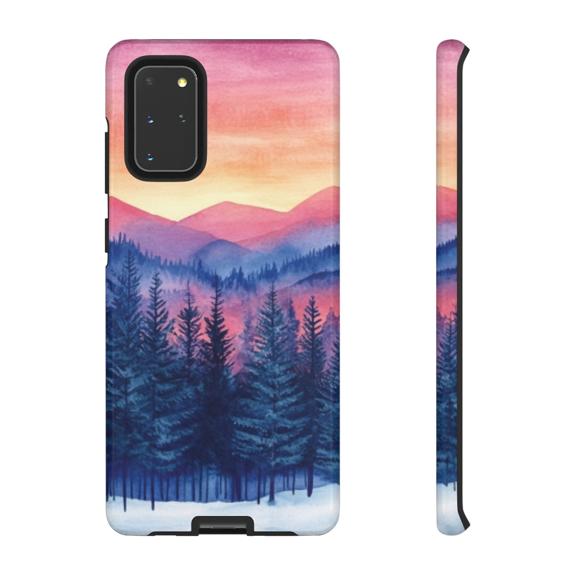 Mountain Winter Sunset Tough Cell Phone Case - Ruppy's Creations