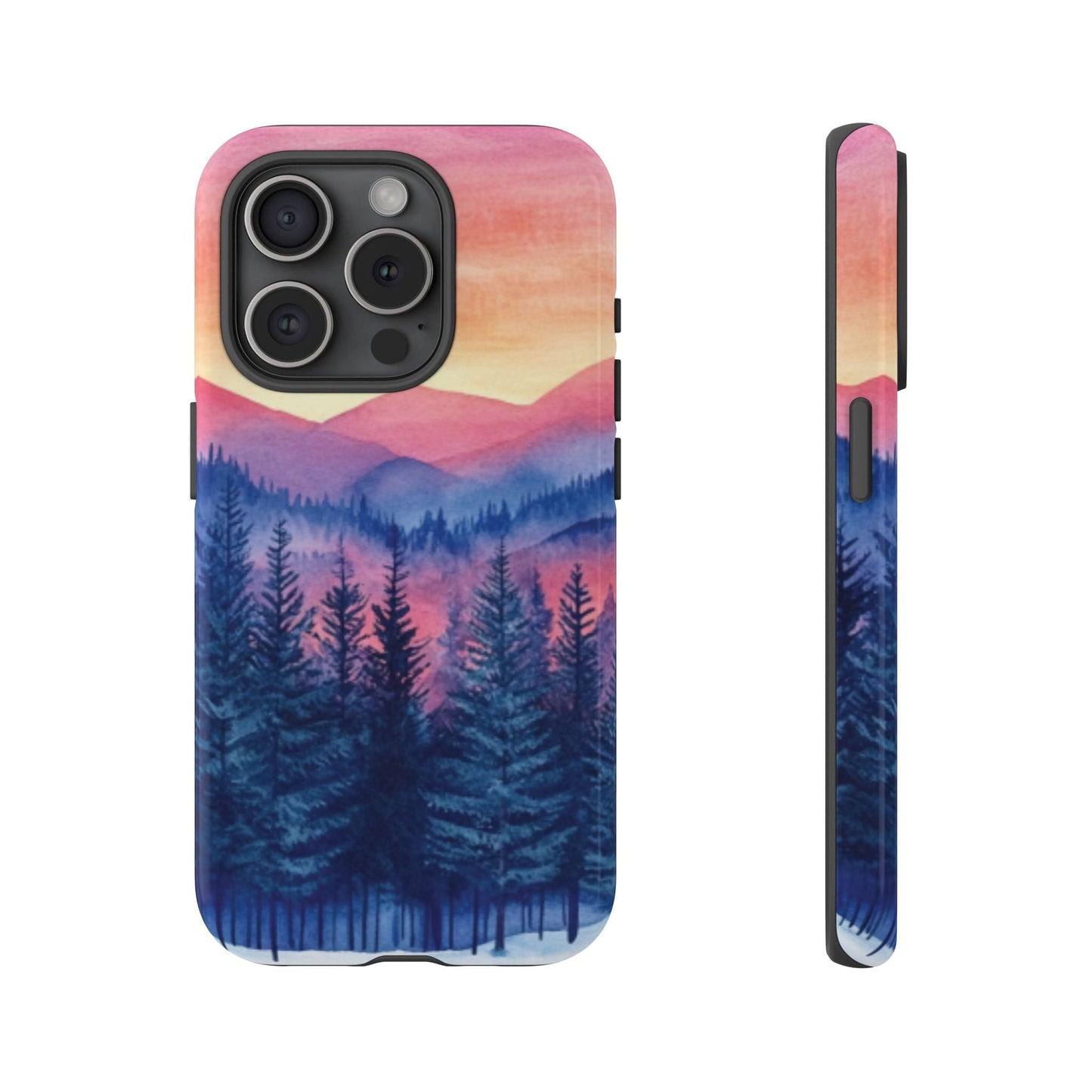 Mountain Winter Sunset Tough Cell Phone Case - Ruppy's Creations