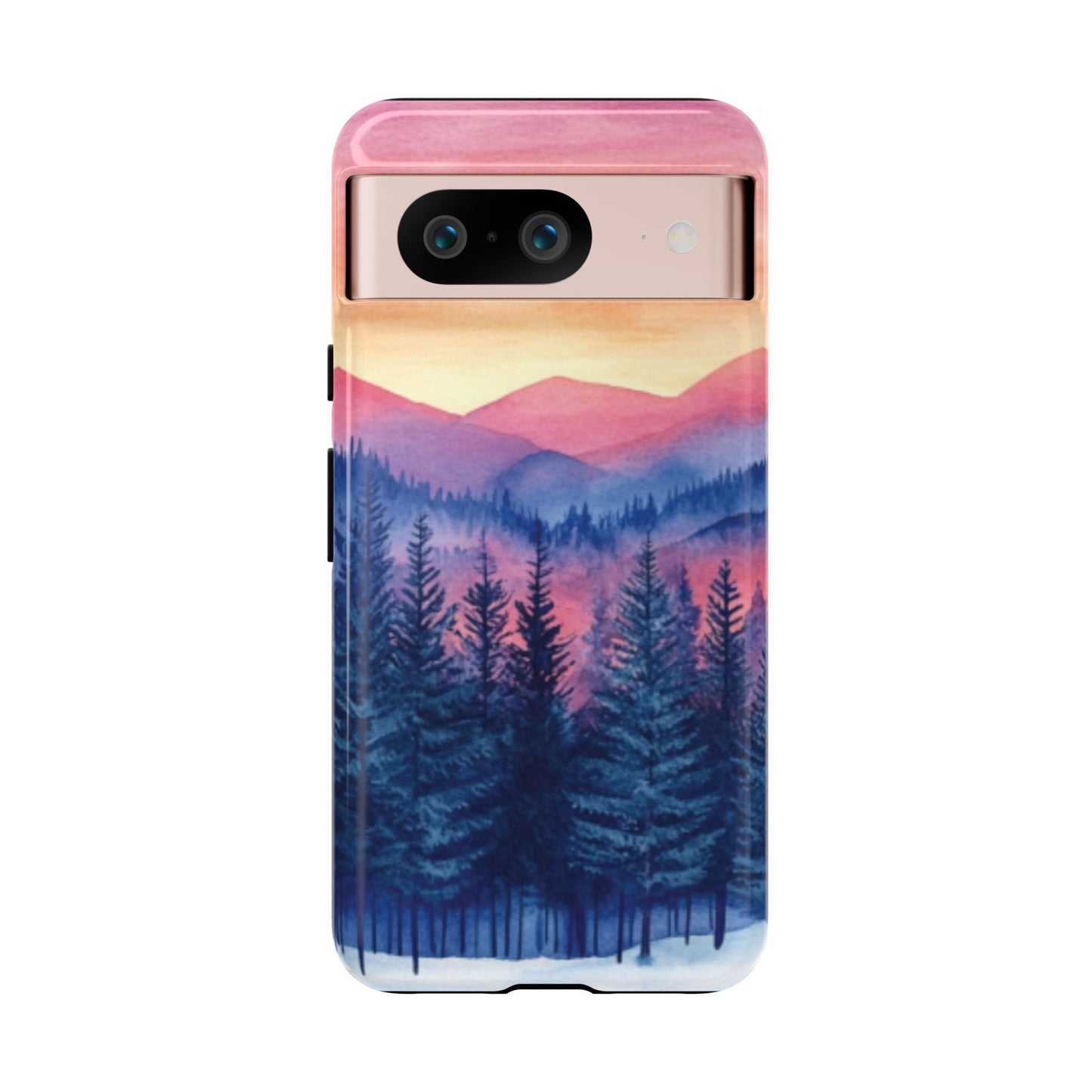 Mountain Winter Sunset Tough Cell Phone Case - Ruppy's Creations
