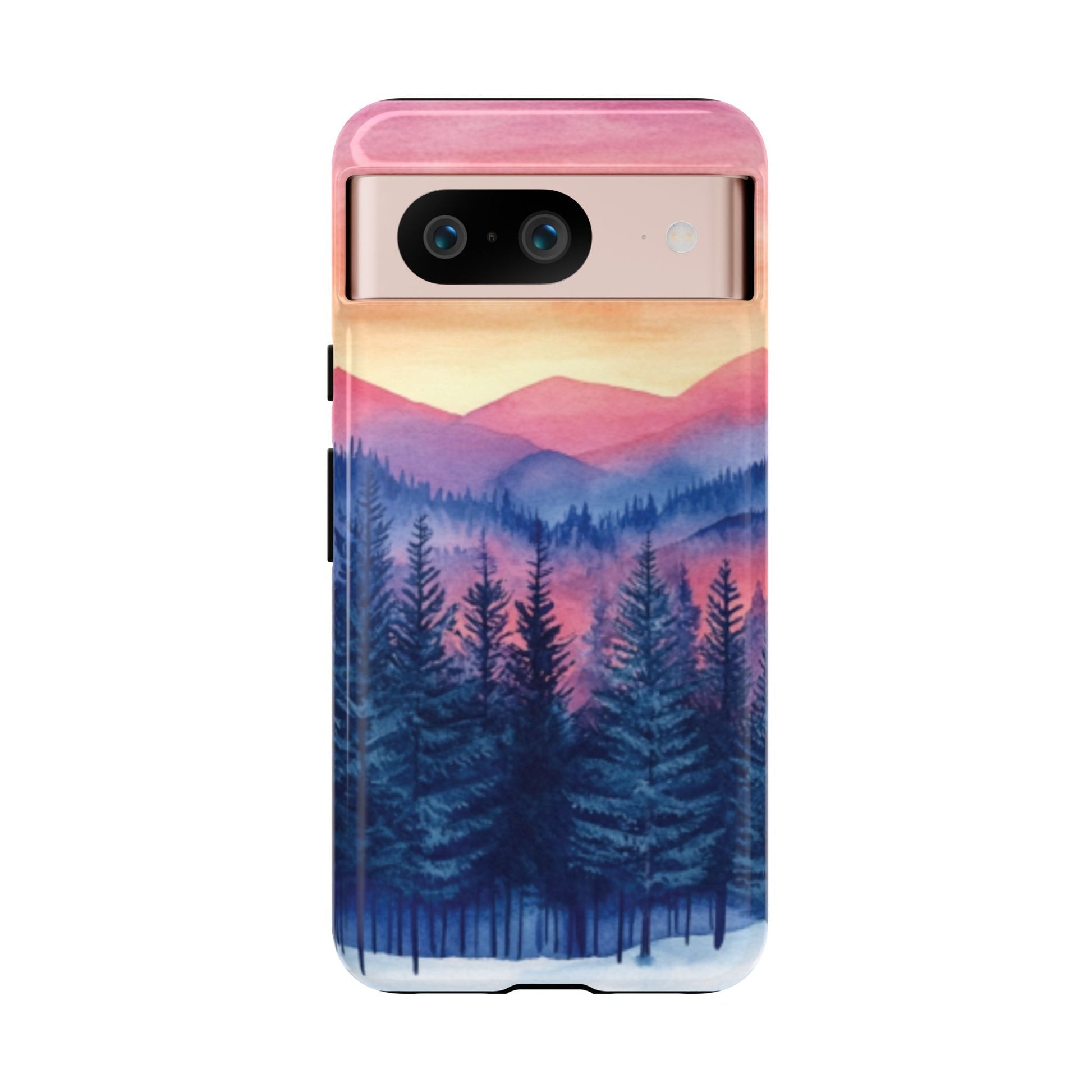 Mountain Winter Sunset Tough Cell Phone Case - Ruppy's Creations