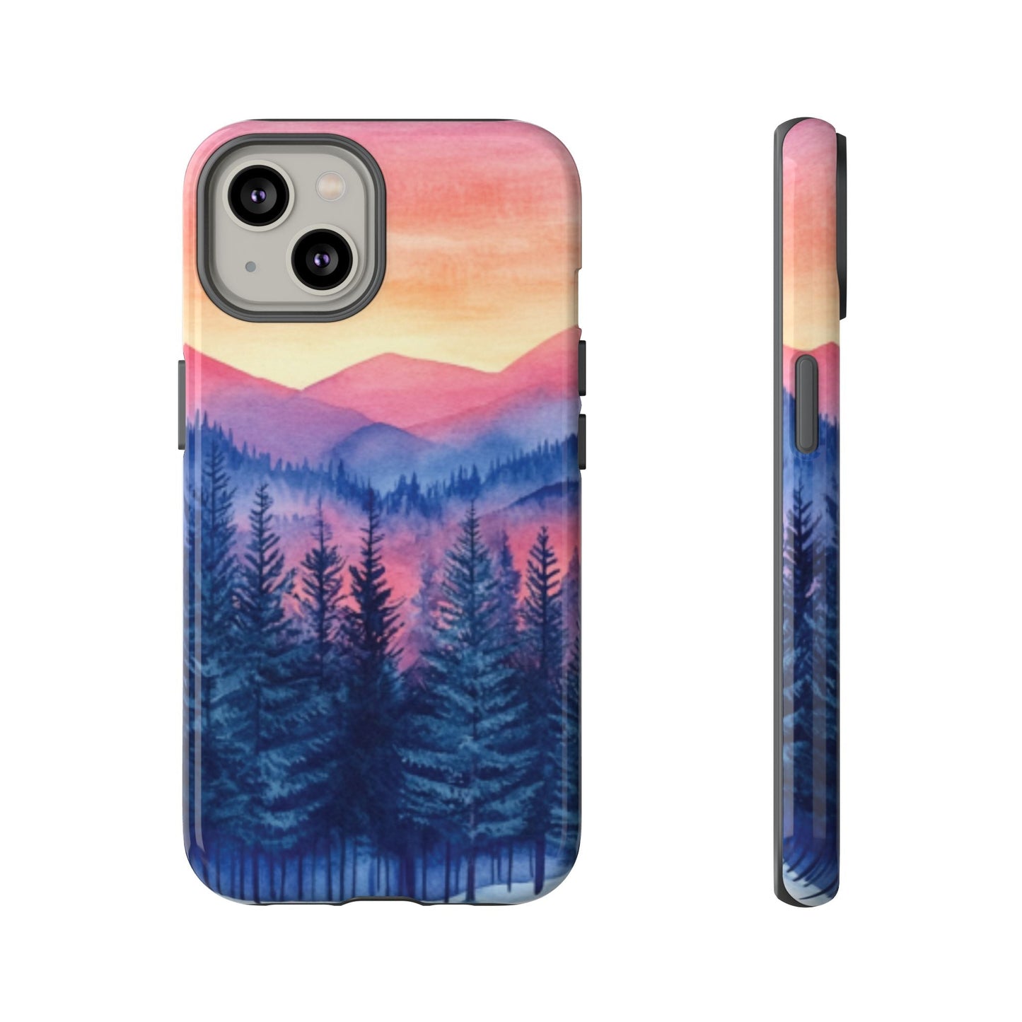 Mountain Winter Sunset Tough Cell Phone Case - Ruppy's Creations