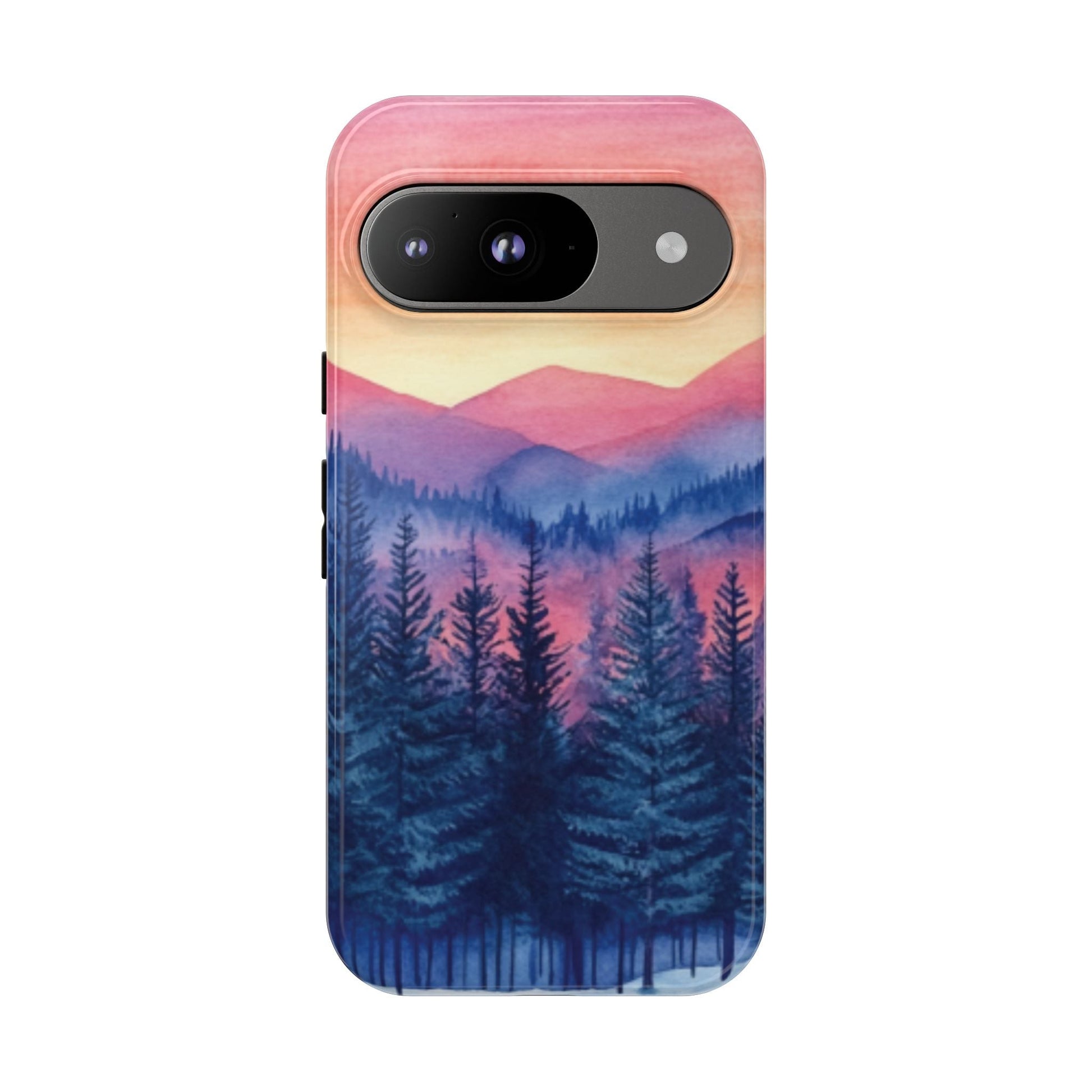 Mountain Winter Sunset Tough Cell Phone Case - Ruppy's Creations